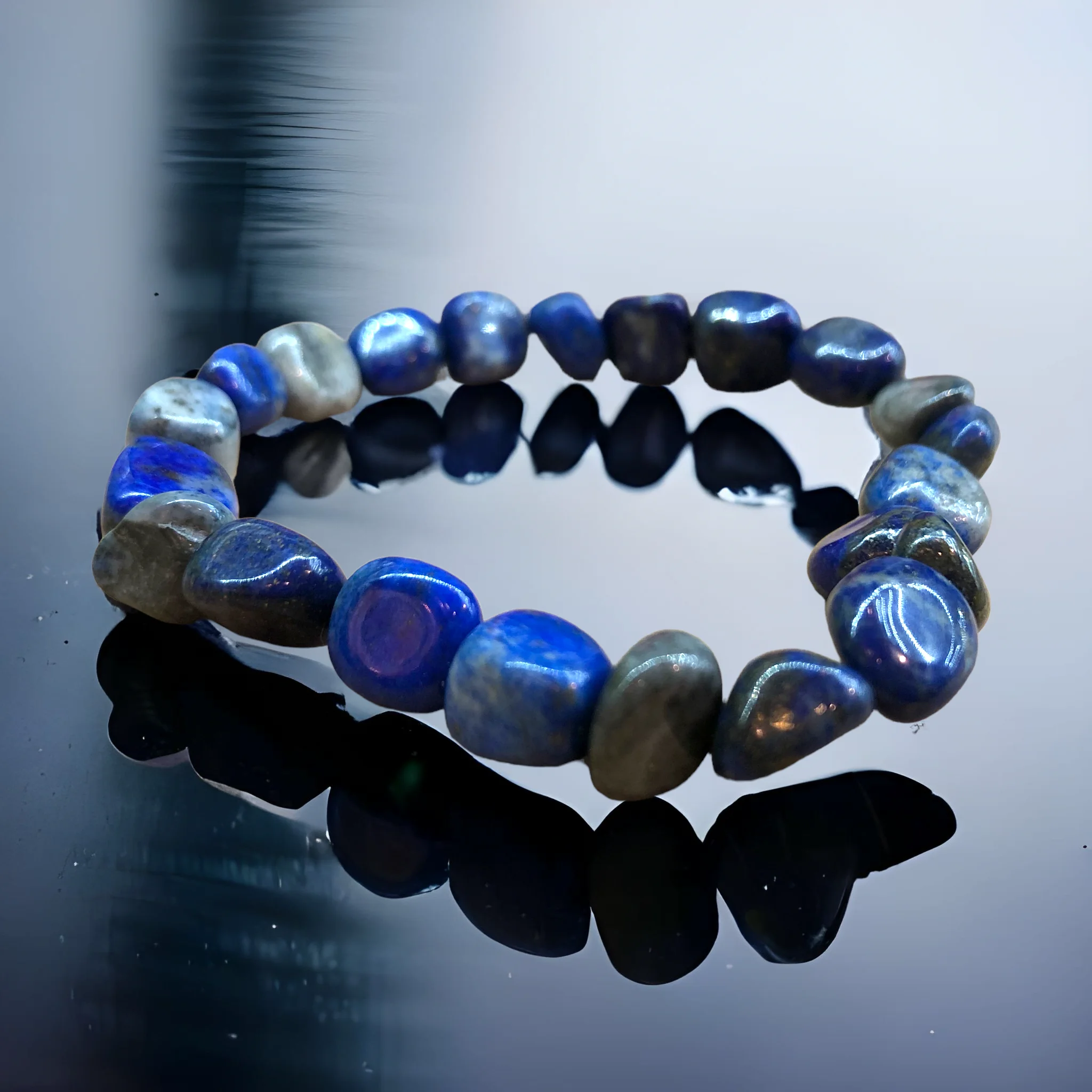 Lapis Lazuli Doğal Taş Bileklik – 1. Kalite